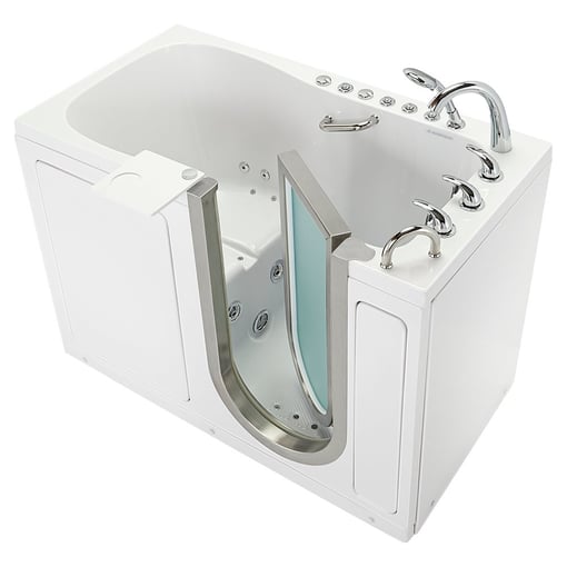 Deluxe Walk-In Tub 2023 – 30″x55″ (76.2x140cm), Dual Drain Technology