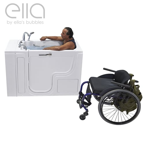 Transfer32 Wheelchair Accessible Walk In Bathtub 32″w X 52″l 81cm X 132cm 32