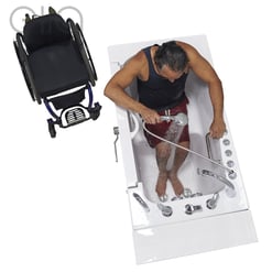 Transfer32 Wheelchair Accessible Walk In Bathtub 32″w X 52″l 81cm X 132cm 89