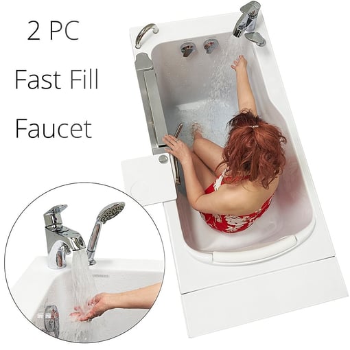 Petite Acrylic Walk In Tub 28″w X 52″l 71cm X 132cm 47