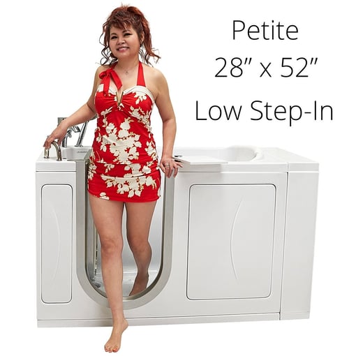 Petite Acrylic Walk In Tub 28″w X 52″l 71cm X 132cm 247