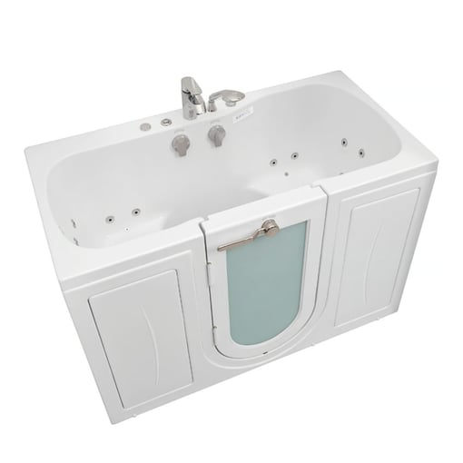 Clearance Tub4Two Acrylic Two Seat Walk-In Bathtub with Outward Swing Door 32″x60″ (81x152cm), Dual Drain Technology, Serial #1022212 - |