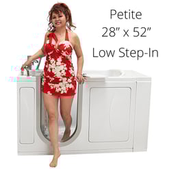 Petite Acrylic Walk In Tub 28″w X 52″l 71cm X 132cm 128