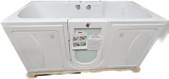 Big4two Two Seat Walk In Bathtub With Outward Swing Door Air Hydro Independent Foot Massage 36″x80″ Lh Hinge 2x2p Fff Heated Seat And Back 2