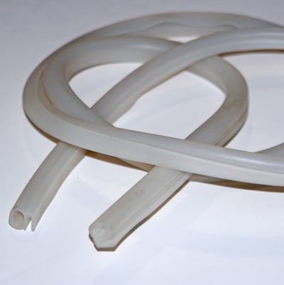 Flexible white silicone door seal gasket for walk-in tub watertight door closure replacement part