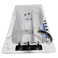 [Sale] Monaco Bañera acrílica con puerta abatible hacia el exterior 32 "x 52" (81cm x 132cm), tecnología de doble desagüe Serial #1222308 - |