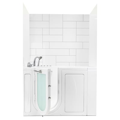 Arrayed Patrón grabado CNC en acrílico, kit de revestimiento de pared de 3 paneles para bañera de acceso fácil 40″ x 48″ x 60″ -
