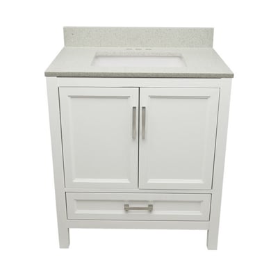 Meuble-vasque Nevado avec lavabo – plateau en marbre reconstitué ou en pierre de quartz -