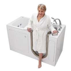 [SALE]  Bañera acrílica sin puerta Ultimate 30″x 60″ (76x152cm), tecnología de doble desagüe Ésta es una puerta de desagüe LH Número de serie M1286