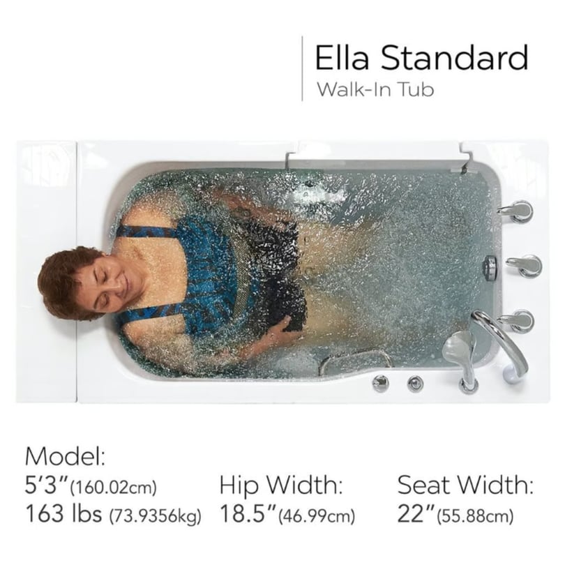 Bañera de hidromasaje acrílica estándar Ella de 30″x52 (Copy) - Image 2