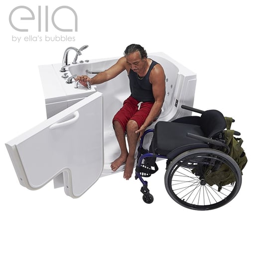 Transfer30 Wheelchair Accessible Walk In Bathtub 30″w X 52″l 76cm X 132cm 131