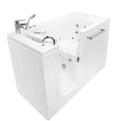Ella Zen Acrylic Hydro Inward Swing Door Massage Walk in Tub 30"x52" - |