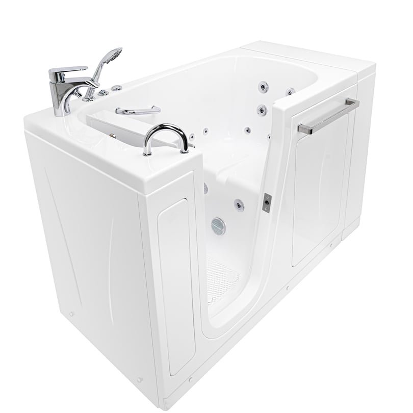 Ella Zen Acrylic Hydro Inward Swing Door Massage Walk in Tub 30"x52" - Image 6