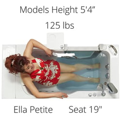 Petite Acrylic Walk In Tub 28″w X 52″l 71cm X 132cm 294