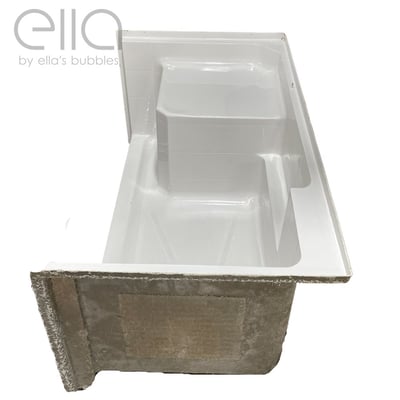 Base de douche Acrylx avec siège moulé 33 W x 60l 4