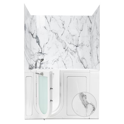 Arctic Vein Calacatta Walk-In Tub Surround Wall Kit 36.5" x 48" x 60" -