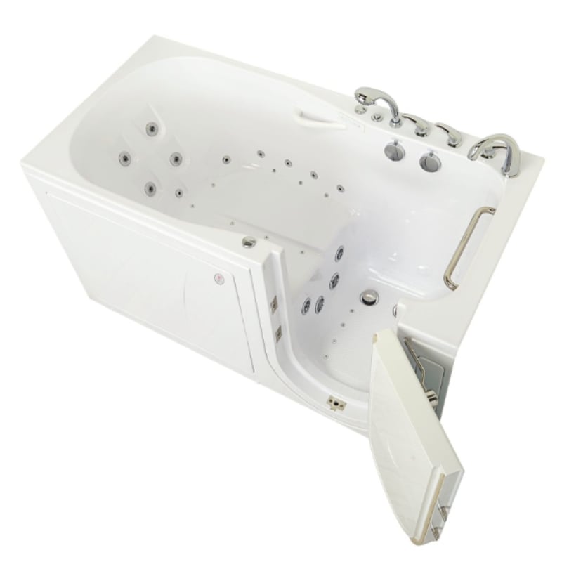 Clearance ShaK Acrylic Walk-In tub with Outward Swing Door - 36" x 72" (91 x 183cm), Dual Drain Technology, RH door and drain. serial #0042310