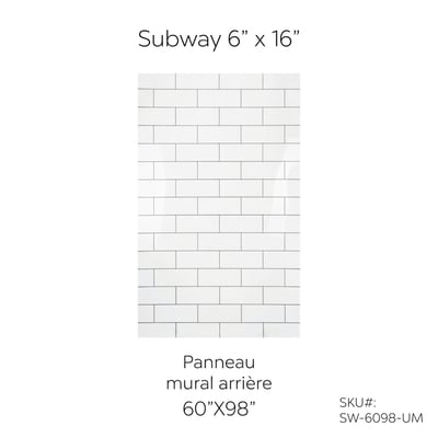 Les panneaux de douche en acrylique gravés par CNC avec motif briques, expédiés en kits enroulables, permettent aux propriétaires d’obtenir des designs sophistiqués sans la complexité de la pose de carrelage