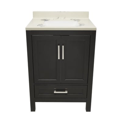 Meuble-vasque Nevado avec lavabo – plateau en marbre reconstitué ou en pierre de quartz -