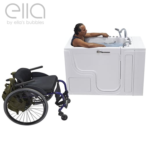 Transfer32 Wheelchair Accessible Walk In Bathtub 32″w X 52″l 81cm X 132cm 142