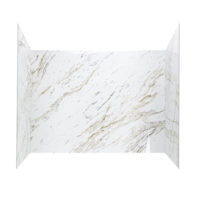 Heritage Calacatta Walk-In Tub Surround Wall Kit 36.5" x 48" x 60" -