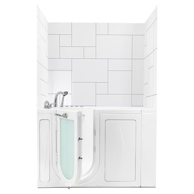 Motif QuadQuilt gravé CNC dans l'acrylique, kit d'habillage mural de baignoire à porte 3 panneaux 40" x 48" x 60" -