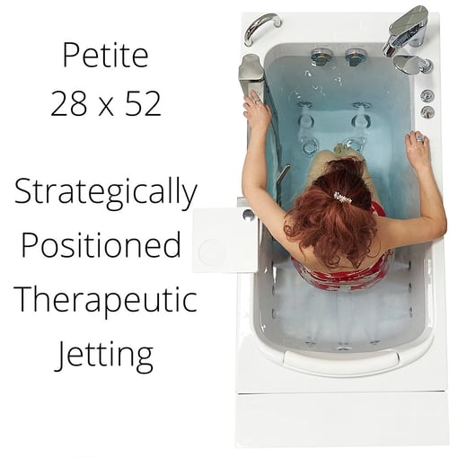 Petite Acrylic Walk In Tub 28″w X 52″l 71cm X 132cm 265