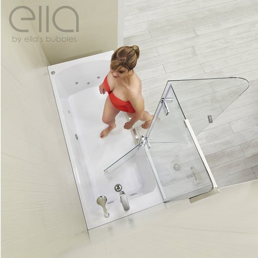 Lay Down Inward Swing Door Acrylic Walk In Tub 32″w X 72″l 81cm X 182cm 167