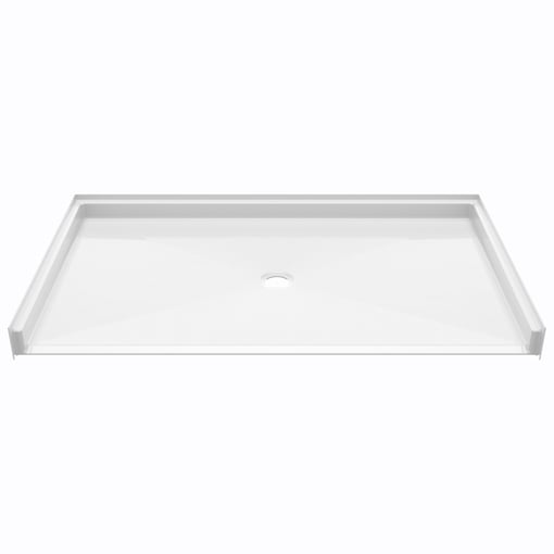 Ella Roll-in Barrier Free Shower Pan 62x38 ADA - Center Drain