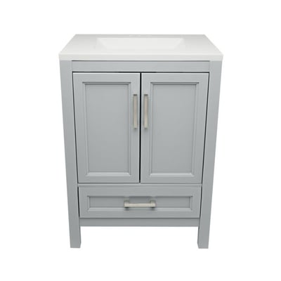 Meuble-vasque Nevado avec lavabo – plateau en marbre reconstitué ou en pierre de quartz -