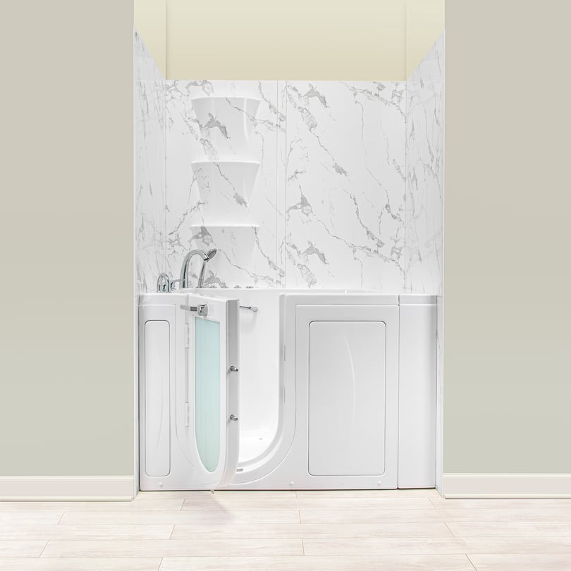 Acrylic Shower Wall Panels 6-Piece Kit - Carrara