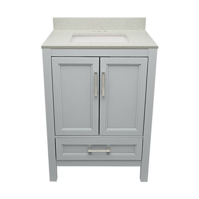 Meuble-vasque Nevado avec lavabo – plateau en marbre reconstitué ou en pierre de quartz -