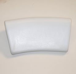 Removable Rubber Back Rest In White With 2 Suction Cups