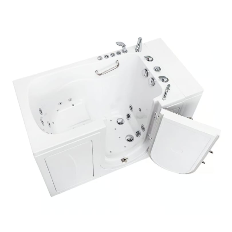Ellas Capri Acrylic Outward Swing Door Walk-In Bathtub 30″ x 52″, RH door and drain, serial #0482104