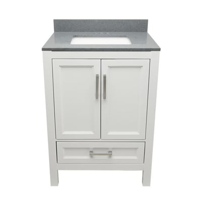 Meuble-vasque Nevado avec lavabo – plateau en marbre reconstitué ou en pierre de quartz -