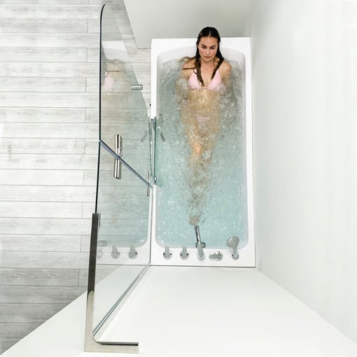 Lay Down Inward Swing Door Acrylic Walk-in Tub – 32″w X 72″l (81cm X 182cm)