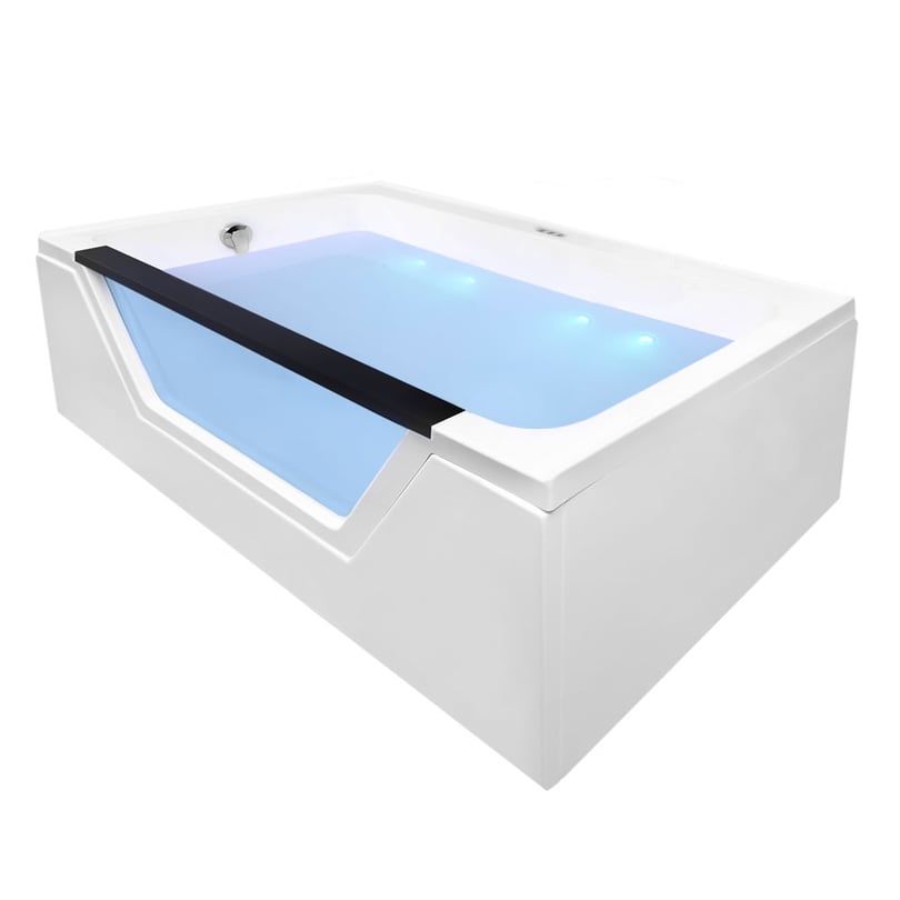 Bañera acrílica Ella Fiji Alcove Infusion™ Microbubble Therapy 36″x66″ - profundidad de inmersión hasta el centro del rebosadero 16″ - 60% DE DESCUENTO - Image 3