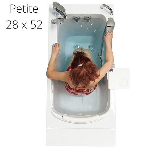 Petite Acrylic Walk In Tub 28″w X 52″l 71cm X 132cm 293