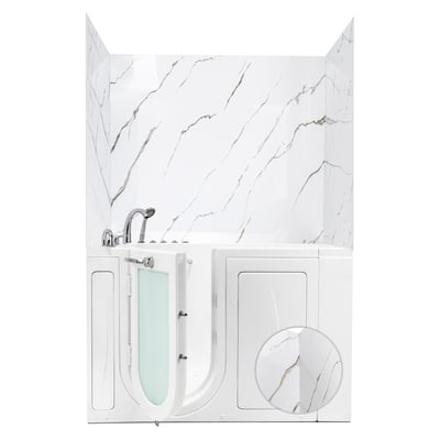 Calacatta Gold, Walk-In Tub Surround Wall Kit 40" x 48" x 60" -