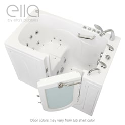 [Sale]  Monaco Bañera acrílica con puerta abatible hacia el exterior 32 "x 52" (81cm x 132cm), tecnología de doble desagüe Serial #1222308