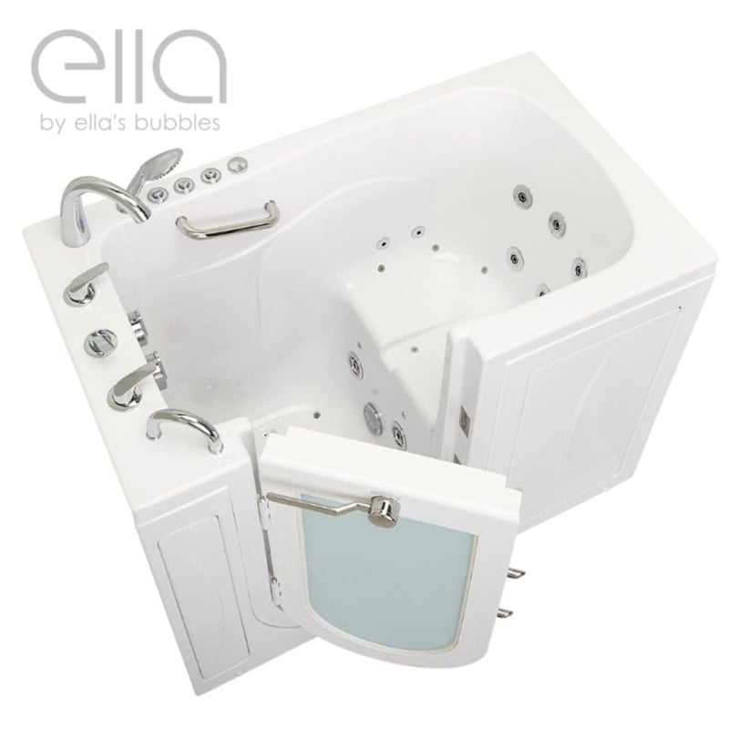 [SALE]  Bañera acrílica con puerta abatible hacia el exterior Capri 76 x 132 cm (30" x 52"), tecnología de doble desagüe Número de serie 1072109