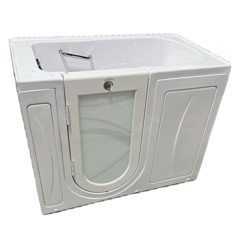 [SALE]  Capri Acrylic Bañera con puerta abatible hacia el exterior 30" x 52" LH Puerta y desagüe Serial #0100319