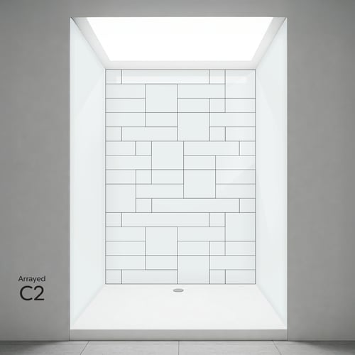 CNC Shower Wall White