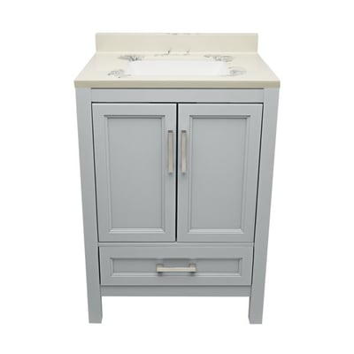 Meuble-vasque Nevado avec lavabo – plateau en marbre reconstitué ou en pierre de quartz -