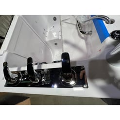 [Sale] Monaco Bañera acrílica con puerta abatible hacia el exterior 32 "x 52" (81cm x 132cm), tecnología de doble desagüe Serial #1222308 - |