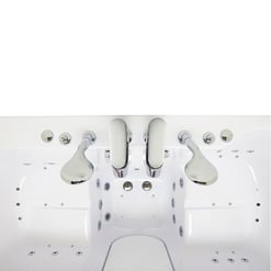 Big4two Two Seat Walk In Bathtub With Outward Swing Door Air Hydro Independent Foot Massage 36″x80″ 91cm X 203cm 56