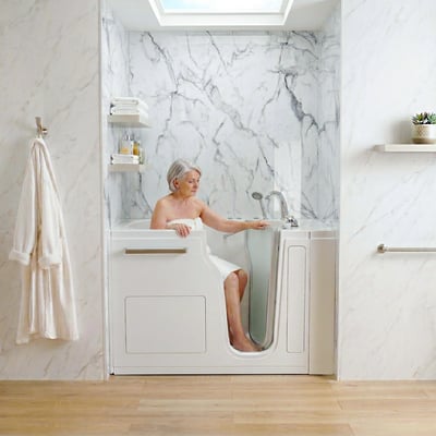 Ultra walk in tub glass door stainless steel ellas bubbles