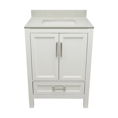 Meuble-vasque Nevado avec lavabo – plateau en marbre reconstitué ou en pierre de quartz -