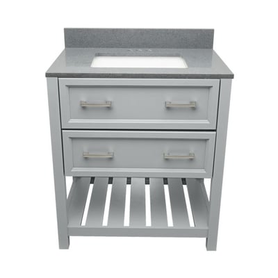 Meuble-lavabo Tremblant avec plan – en marbre reconstitué ou en pierre de quartz -