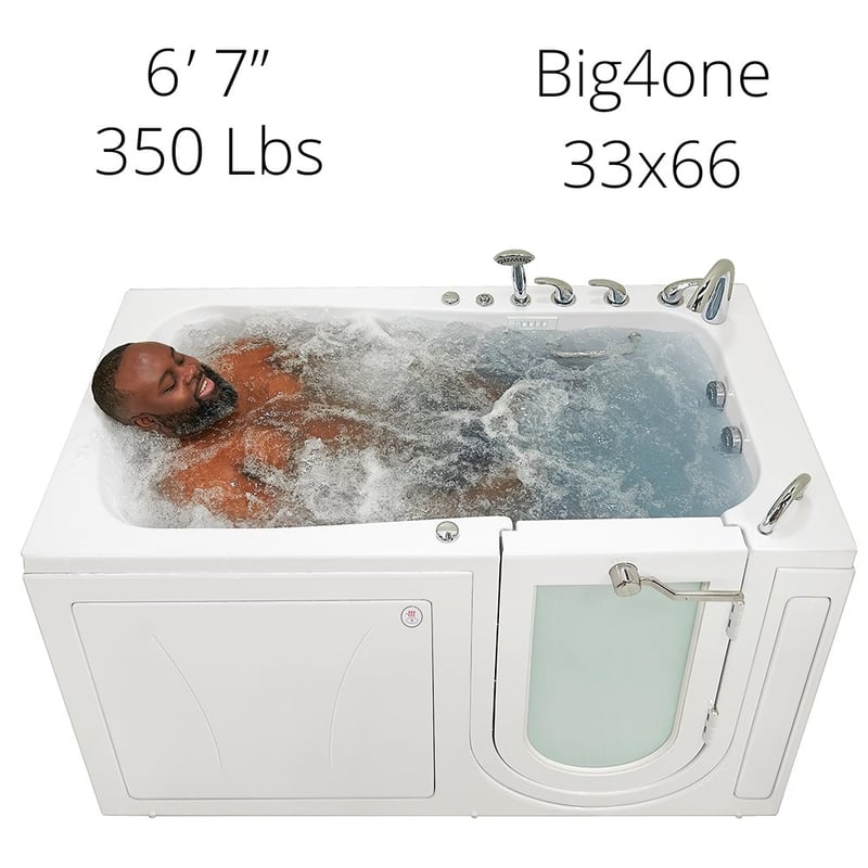 Big4One Walk In Tub for Tall People | Ella's Bubbles